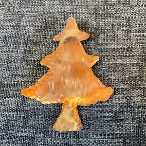 Copper Holiday Tree Brooch